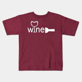 Wine logo for wine lovers Kids T-Shirt